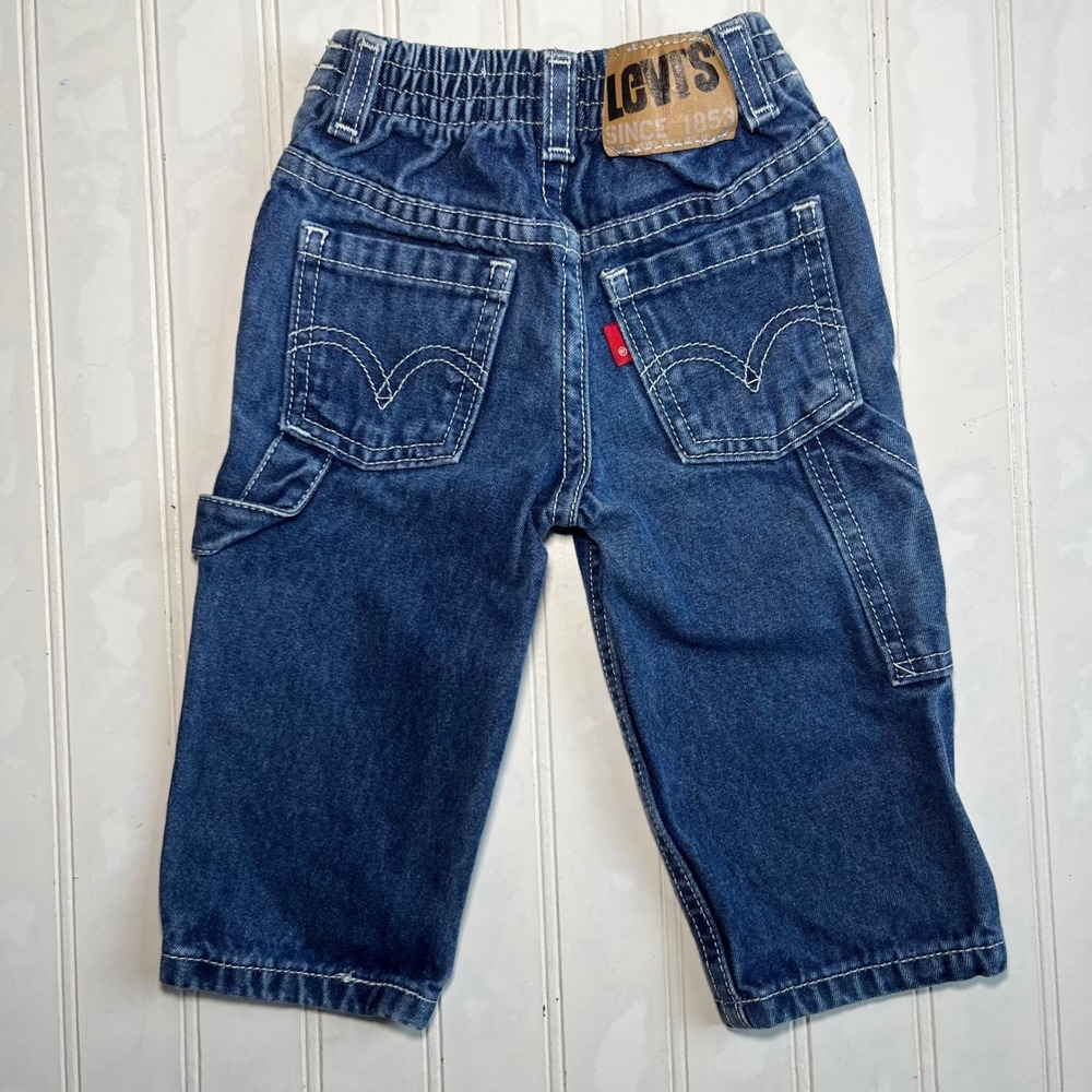 Y2k Levis 528 Regular Carpenter Jeans Kids 12M Blue Workwear Denim Pants